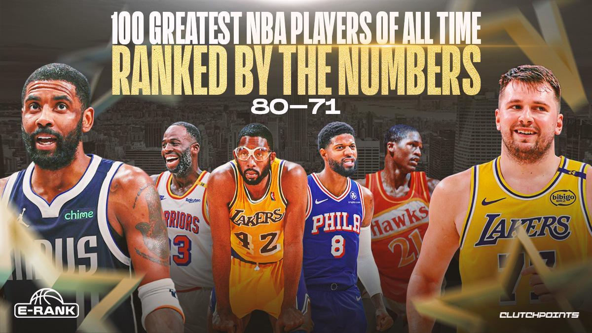 NBA 史上最伟大的 100 名球员，新指标排名：80-71